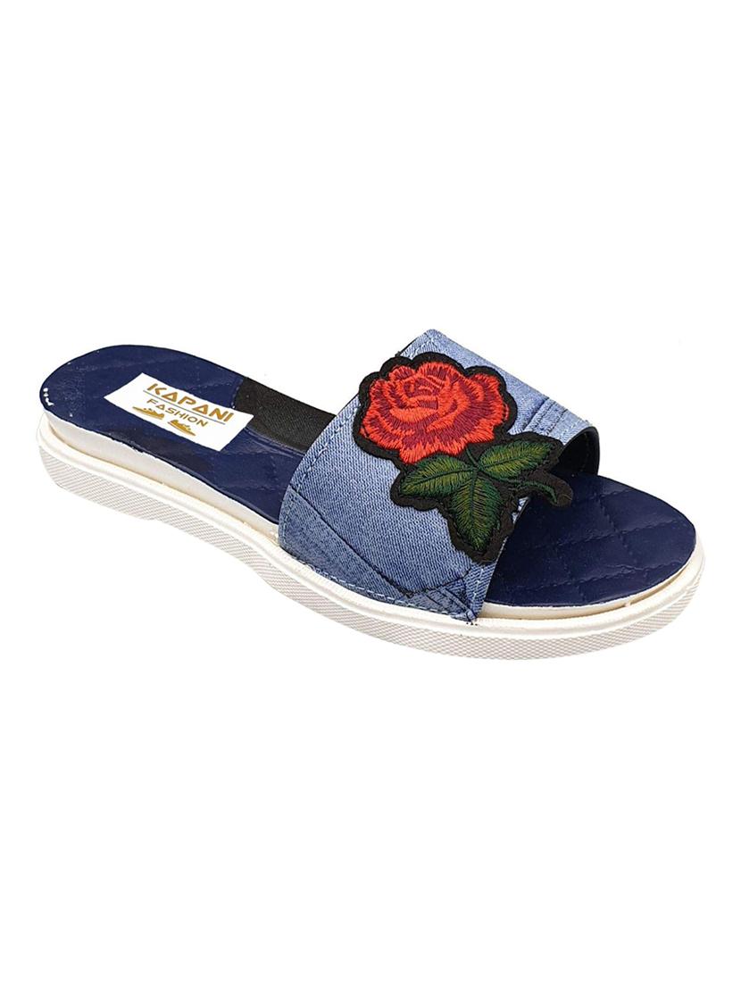blue rubber flip flops - 17126236 - Zoom Image - 1