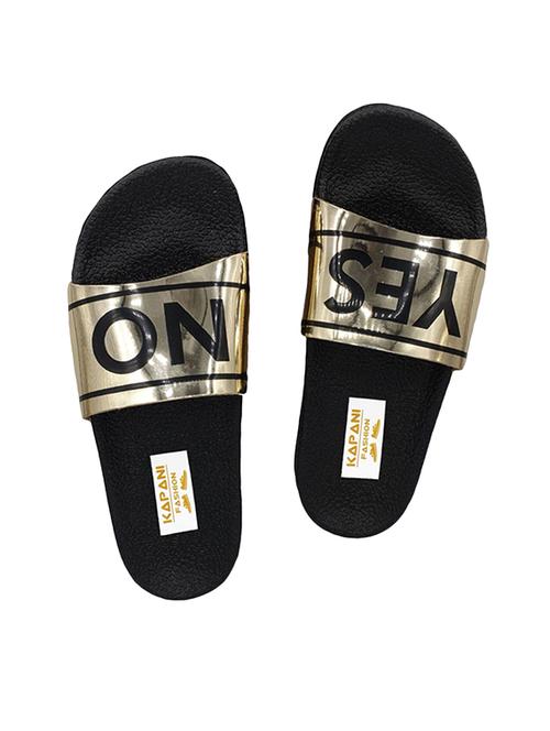 gold rubber flip flops - 17126241 - Standard Image - 1