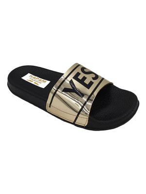 gold rubber flip flops - 17126241 - Standard Image - 2