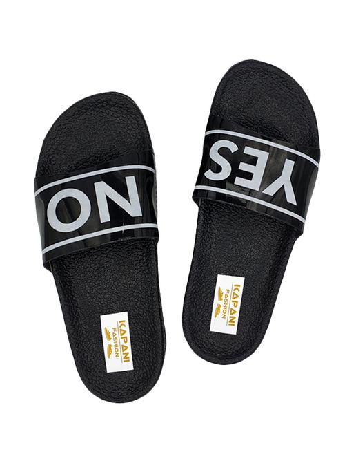 black slip on flip flop - 17126242 - Standard Image - 1