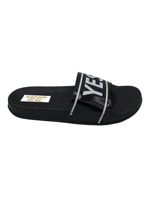 black slip on flip flop - 17126242 - Standard Image - 3