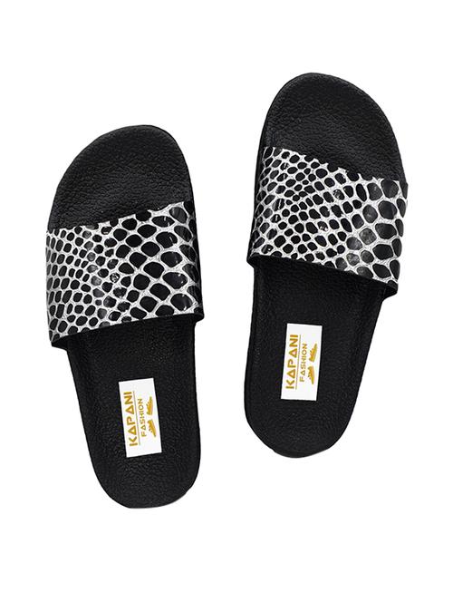 black slip on flip flop - 17126248 - Standard Image - 1