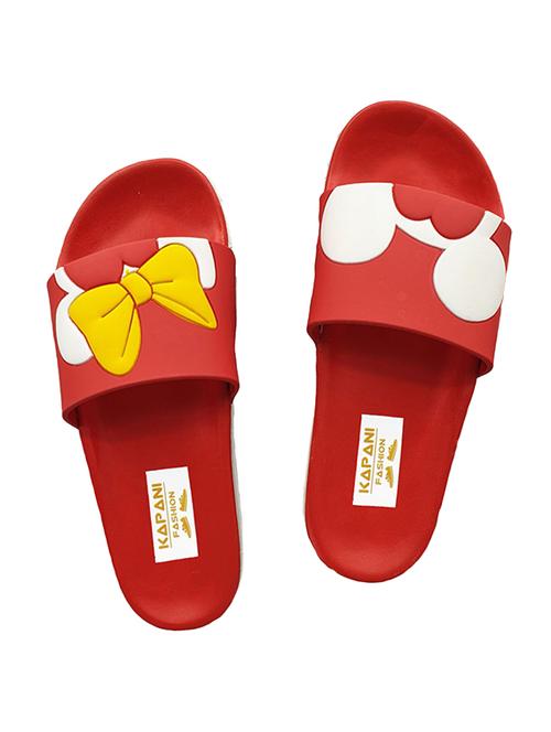 red slip on flip flop - 17126261 - Standard Image - 1