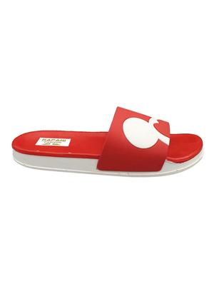 red slip on flip flop - 17126261 - Standard Image - 3