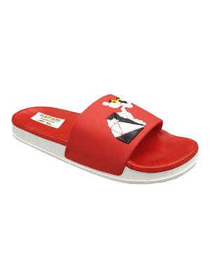 red slip on flip flop - 17126262 - Standard Image - 2