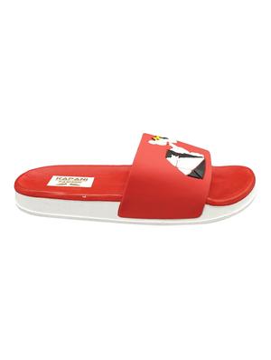 red slip on flip flop - 17126262 - Standard Image - 3