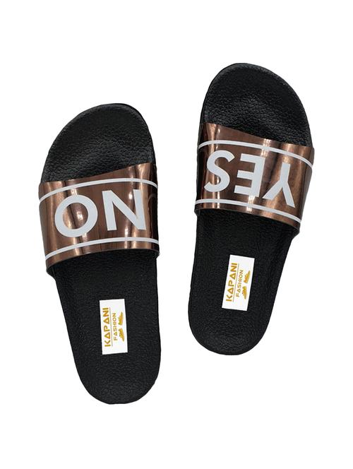 black slip on flip flop - 17126263 - Standard Image - 1