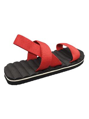 red rubber slip on sandals - 17126273 - Standard Image - 3