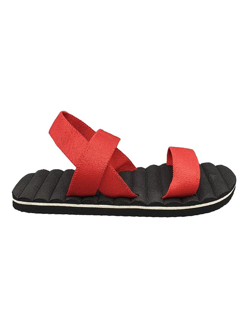 red rubber slip on sandals - 17126273 - Zoom Image - 2