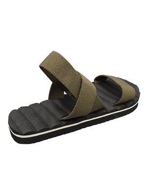 green rubber slip on sandals - 17126275 - Standard Image - 3