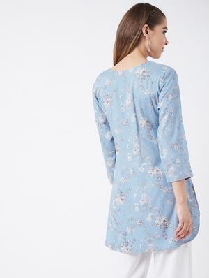 floral straight kurti - 17127061 - Standard Image - 4