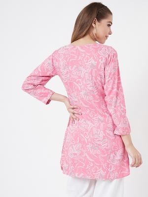 floral straight kurti - 17127062 - Standard Image - 4