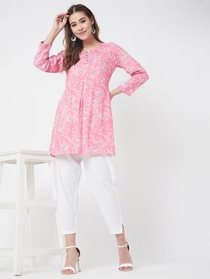 floral straight kurti - 17127062 - Standard Image - 5