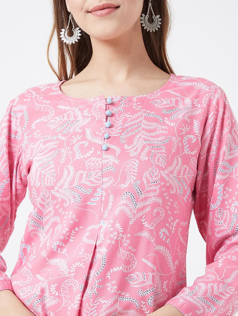 floral straight kurti - 17127062 - Zoom Image - 6