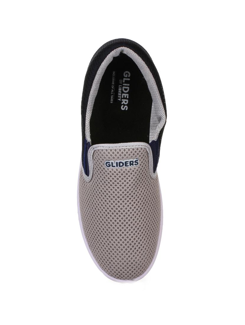 grey pvc slip on casual shoes - 17127143 - Zoom Image - 4