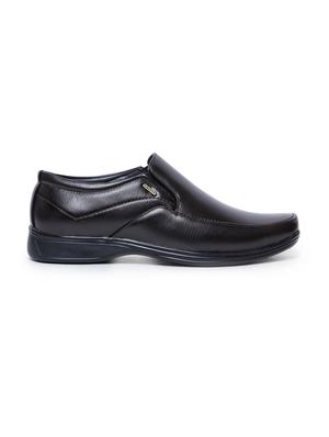 brown pu slip on derbies - 17127168 - Standard Image - 2