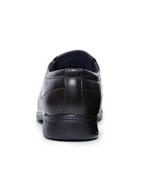 brown pu slip on derbies - 17127168 - Standard Image - 4