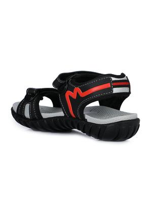 red pu back strap floaters - 17127216 - Standard Image - 3