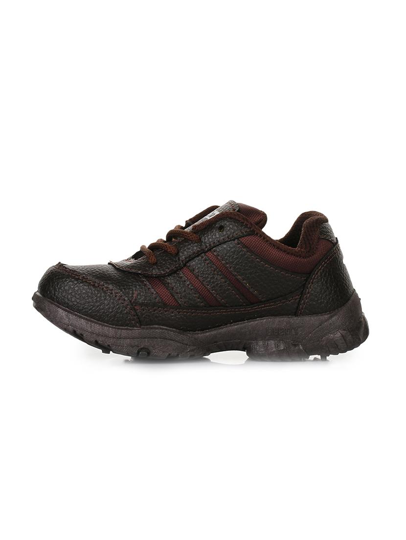 brown pu lace up shoes - 17127218 - Zoom Image - 2