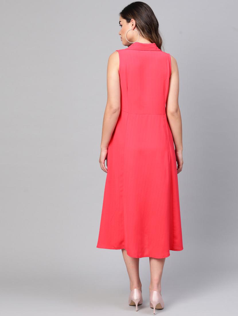 shirt collar a-line dress - 17127252 - Zoom Image - 3