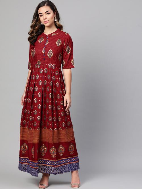 printed flared dress - 17127254 - Standard Image - 1