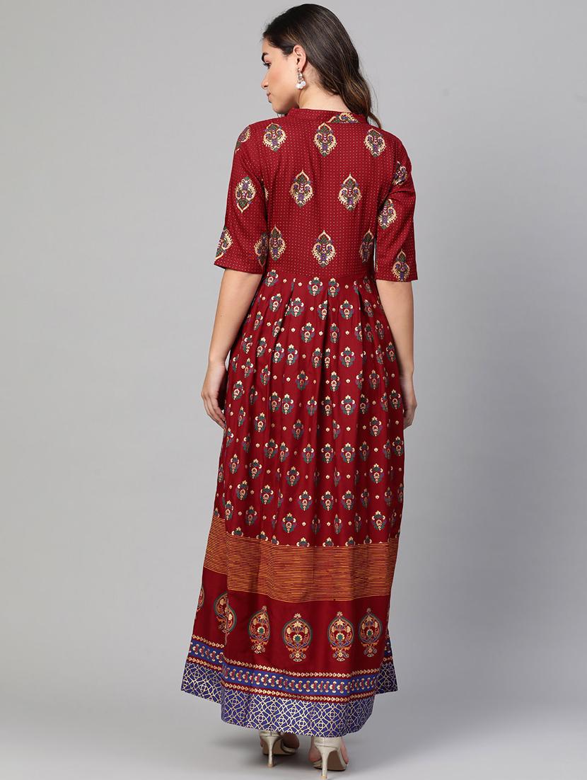 printed flared dress - 17127254 - Zoom Image - 3