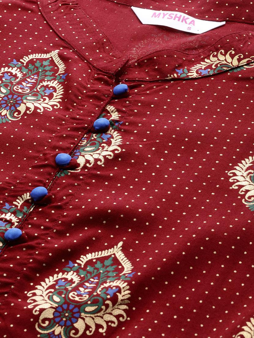 printed flared dress - 17127254 - Zoom Image - 4