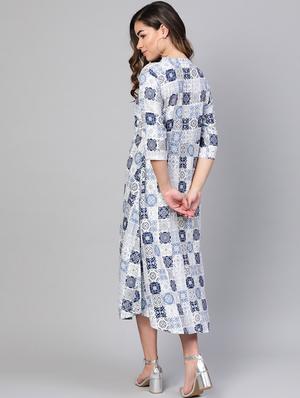 button down printed dress - 17127257 - Standard Image - 3