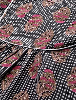 black cotton aline kurti - 17127259 - Standard Image - 4