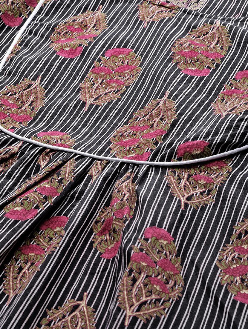 black cotton aline kurti - 17127259 - Zoom Image - 4
