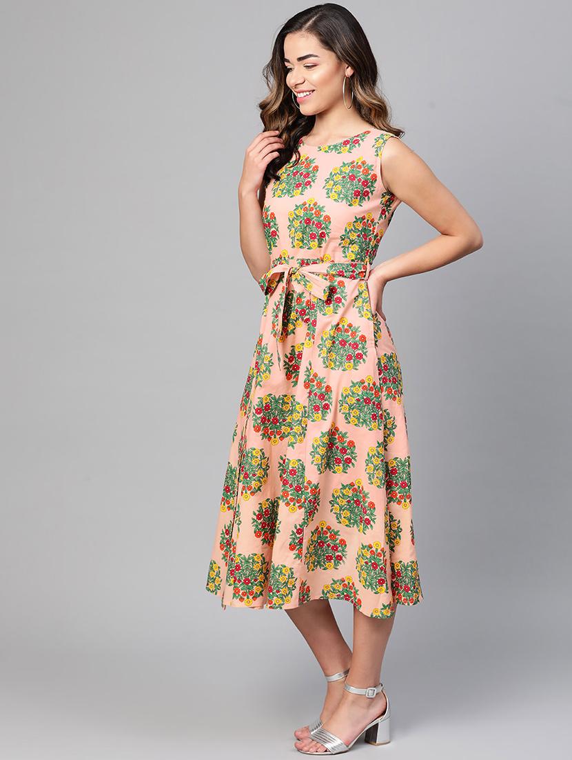 floral a-line dress - 17127260 - Zoom Image - 2