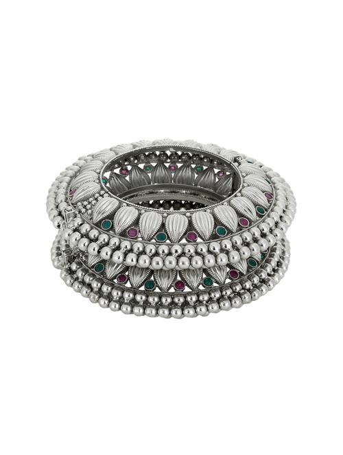 silver tone bangle - 17127991 - Standard Image - 1