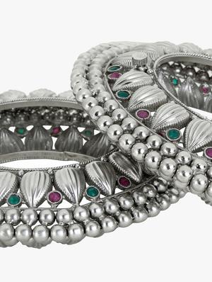 silver tone bangle - 17127991 - Standard Image - 3