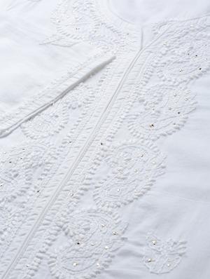 chikankari straight kurta - 17129051 - Standard Image - 4