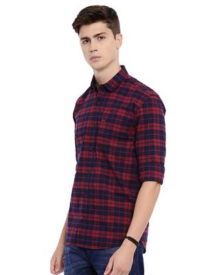 red checkered casual shirt - 17129074 - Standard Image - 2