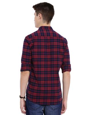 red checkered casual shirt - 17129074 - Standard Image - 4