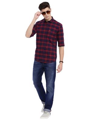 red checkered casual shirt - 17129074 - Standard Image - 5