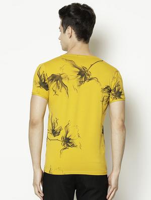 yellow printed t-shirt - 17129157 - Standard Image - 3
