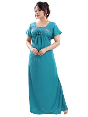 embroidered maxi gown - 17129429 - Standard Image - 2