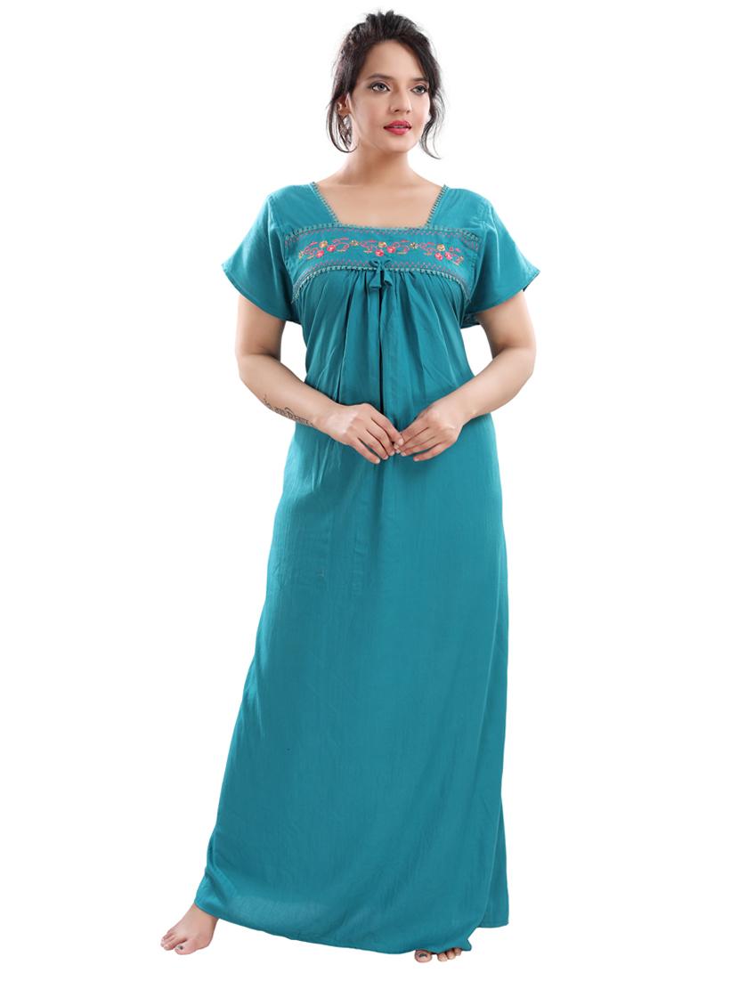 embroidered maxi gown - 17129429 - Zoom Image - 1