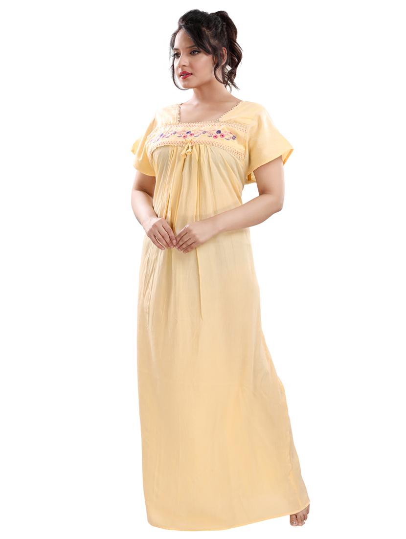 embroidered nightwear gown - 17129432 - Zoom Image - 2