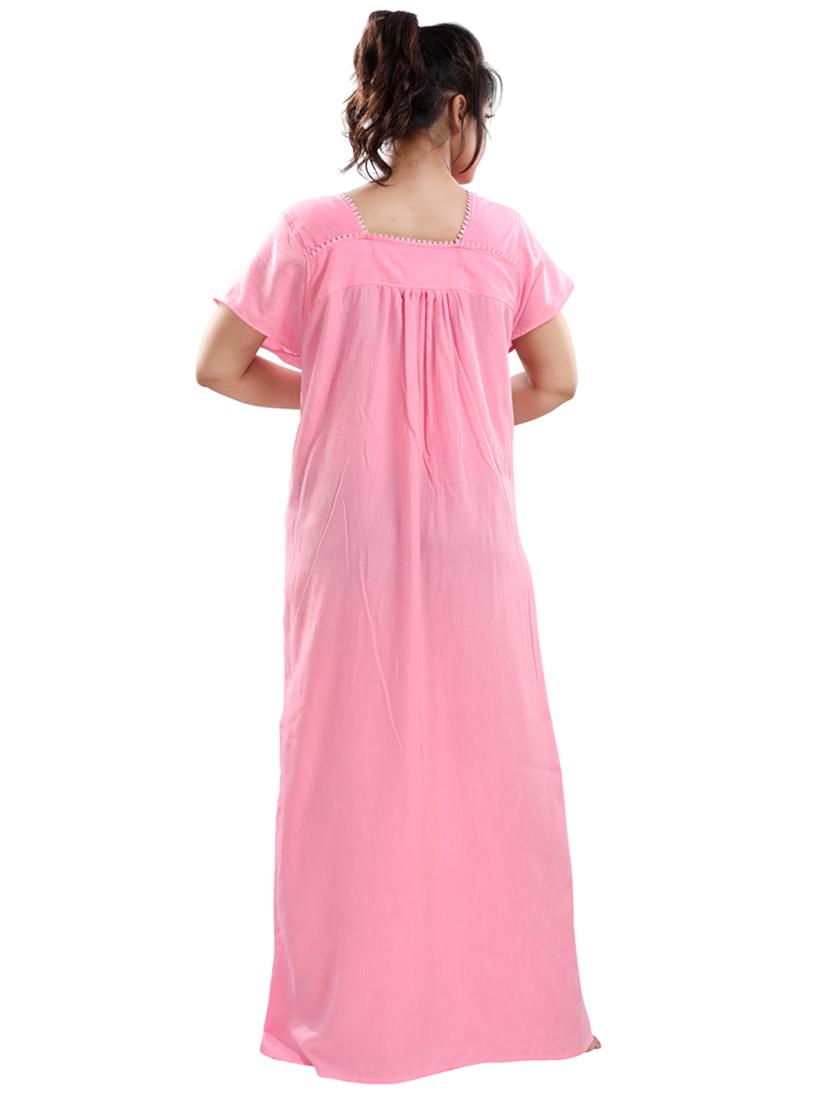 embroidered nightwear gown - 17129436 - Zoom Image - 3