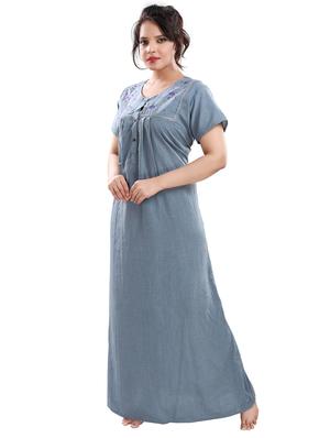 embroidered nightwear gown - 17129441 - Standard Image - 2