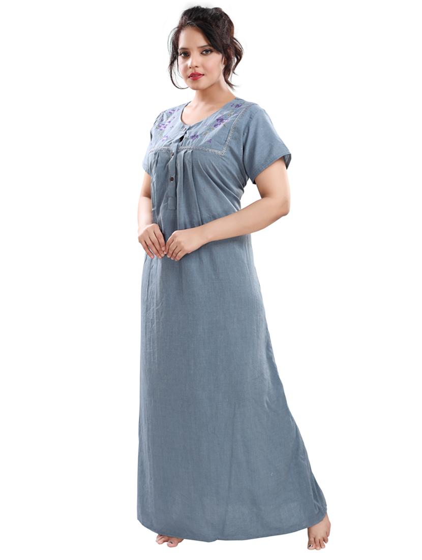 embroidered nightwear gown - 17129441 - Zoom Image - 2