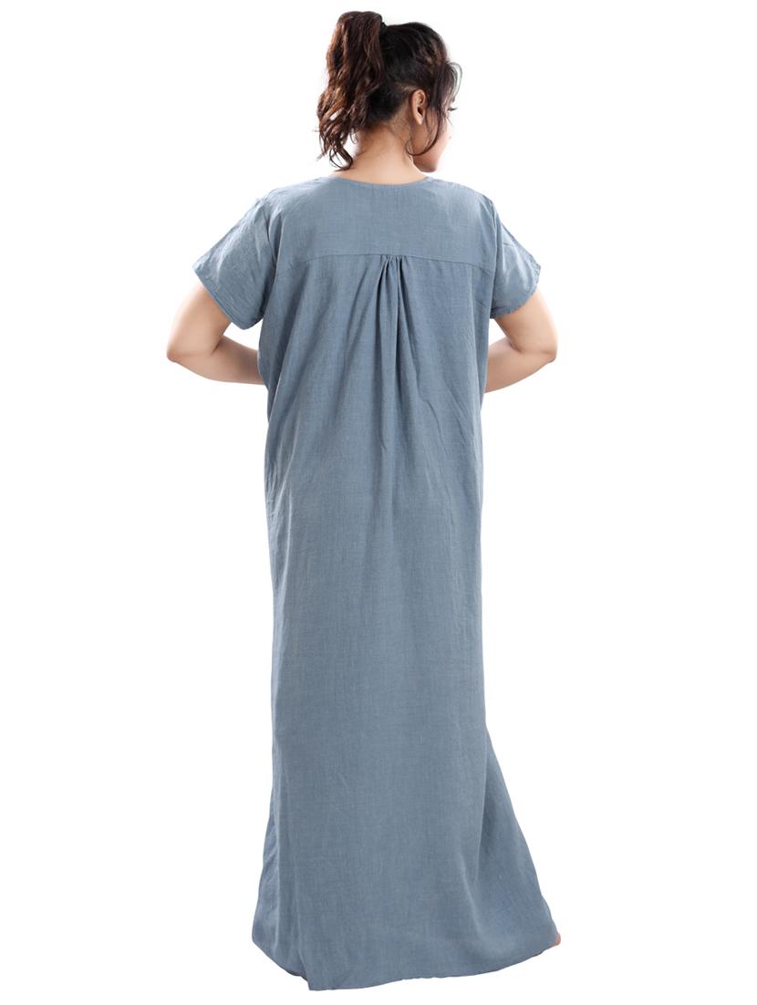 embroidered nightwear gown - 17129441 - Zoom Image - 3