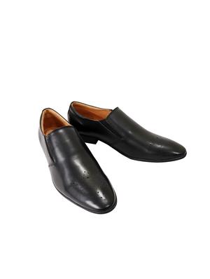 black slip on brouges - 17129542 - Standard Image - 2