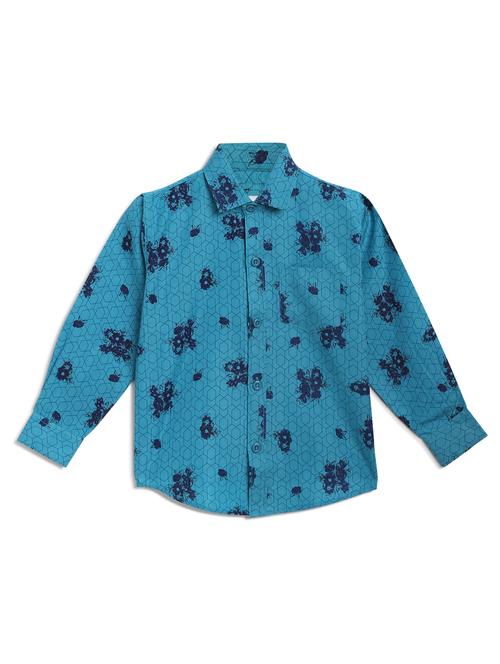 light blue cotton shirt - 17129896 - Standard Image - 1