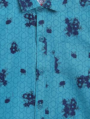 light blue cotton shirt - 17129896 - Standard Image - 3