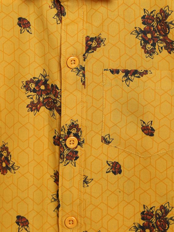yellow cotton shirt - 17129898 - Zoom Image - 3
