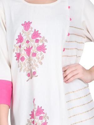 printed straight kurta - 17129962 - Standard Image - 4